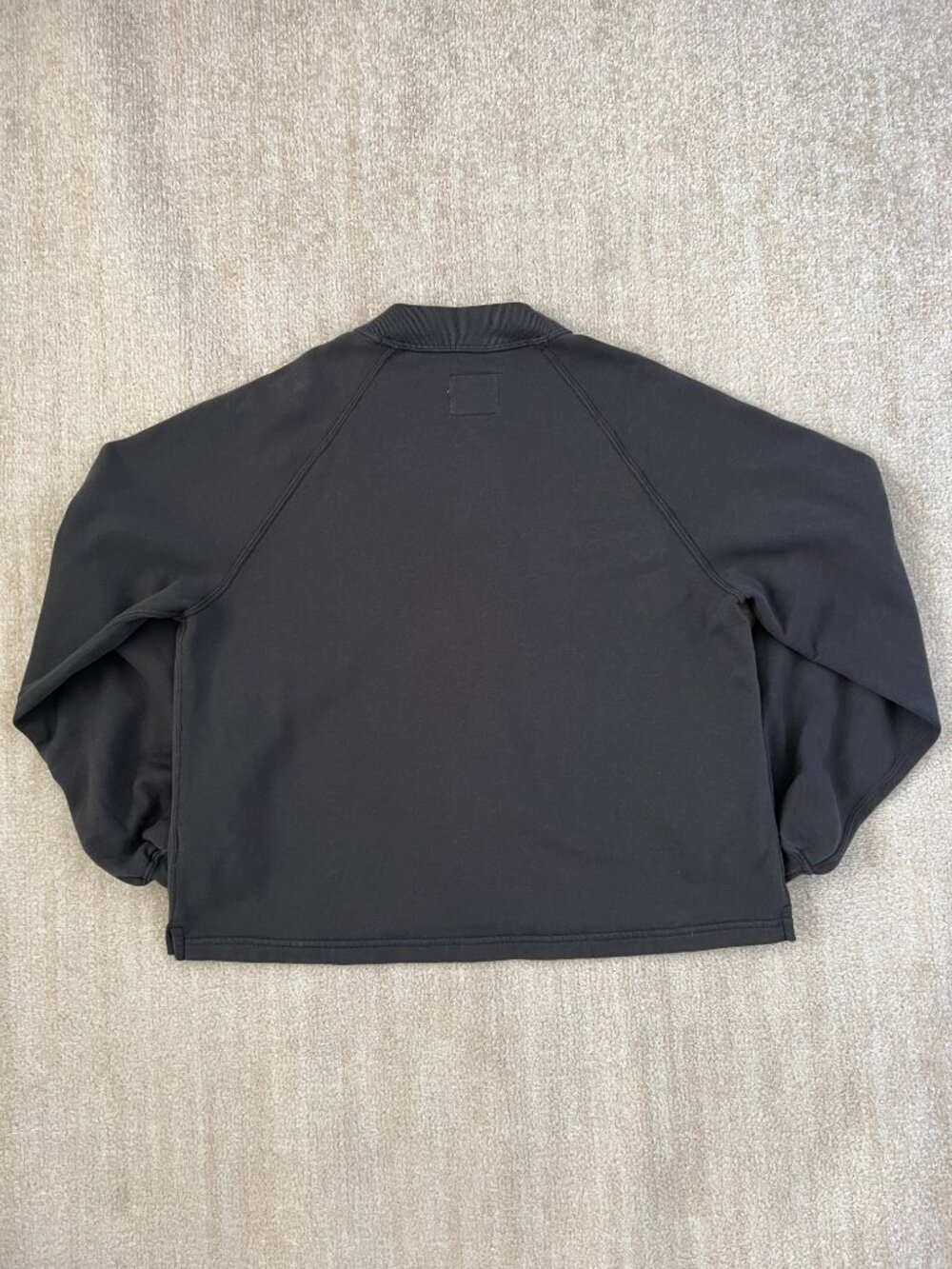 Abercrombie & Fitch Crewneck Soft Collection Gray Cotton Sweatshirt L - Picture 4 of 9